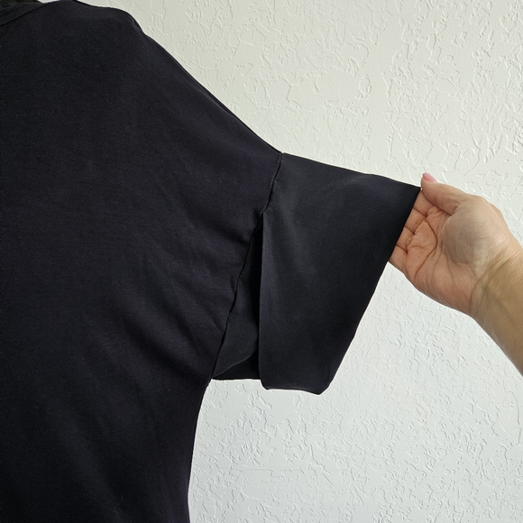 COS Women’s Euro Sz Small Navy DRESS Cuff Sleeve Office Siren Capsule Career - Picture 3 of 9